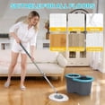 thumbnail image 6 of JOYMOOP Spin Mop and Bucket, 360° Mop Head & Telescopic Handle, Wet and Dry Use, 4 Reusable Microfiber Refills, Hands-Free Cleaning for Hardwood, Tile, Laminate Floors & Walls, 6 of 9
