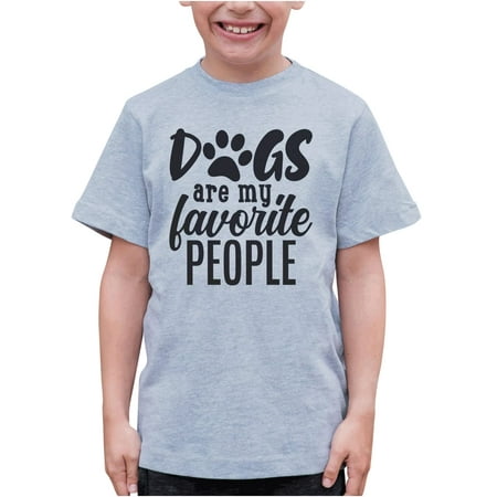 

7 ate 9 Apparel Kids Pet Lover Shirts - Dogs are My Favorite People Grey T-Shirt 4T