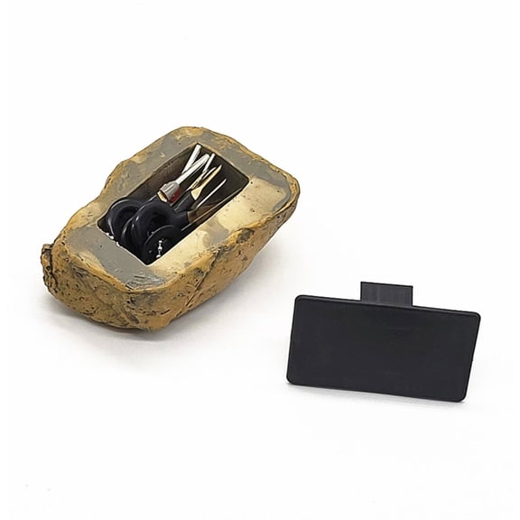 hejhncii Stone Key Safe Storage Box Safe Hiding Spot ⁣⁣⁣Hidden Storage Secret Compartment