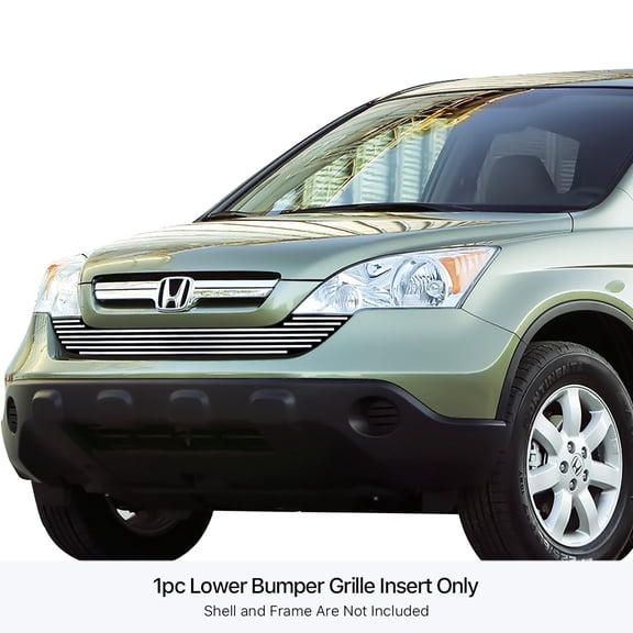 APS 2007-2009 Honda CR-V Stainless Steel Billet Grille 8x6 horizontal billet