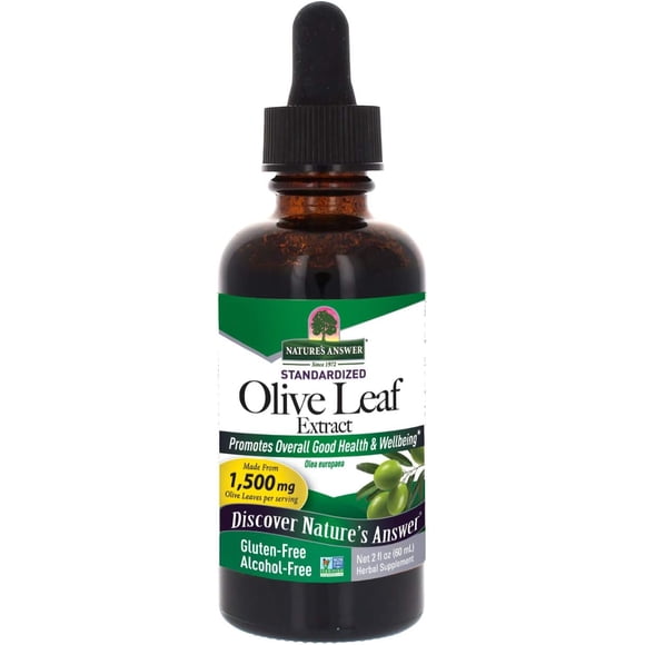 Nature's Answer | Extracto de hoja de olivo, 2 oz. Suplemento para la salud en general.