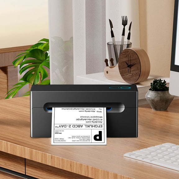 Nelko Bluetooth Thermal Shipping Label Printer, Wireless 4x6 Shipping Label Printer, Black