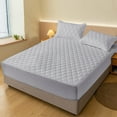 thumbnail image 6 of Waterproof Mattress Protector, Queen Size (Fits 60"x80" / 150x200cm), Fitted Sheet Style, Non-Slip & Soft Fiber Mattress Pad Cover, Machine Washable Bedding Protection ( Gray ), 6 of 6