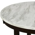 thumbnail image 4 of New Classic Furniture Celeste Faux Marble & Wood Dining Table in Espresso, 4 of 4
