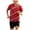 Red, variant on mgoYE Boy Clothes Kids Boy's Summer Outfits Shorts Sleeve Crewneck T Shirt Tops Tees Shorts Sets Boy's 2 Piece Outfits Size 7-8 Years