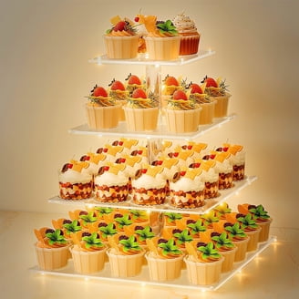 Amici Home Alzata Per Torte In Vetro Verde - Piatto Da Portata Rotondo Stile Vintage Per Dessert, Cupcake E Biscotti - Espositore Per Feste E Matrimoni 26,5 Cm