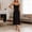 Black, variant on Women Nightgown Adjustable Spaghetti Strap Nightgown Soft Round Neck Long Sleepshirt for Women Comfortable Rest