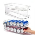 thumbnail image 1 of Fiudx Organizador para Refrigerante, Ideal Almacenamiento de Doble Capa, Contenedor de Pet Transparente para Congelador, Soporte para Latas de Cerveza, Ideal para La Despensa de Cocina, Práctico para, 1 of 7