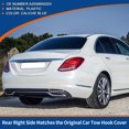thumbnail image 3 of Unqiue Bargains Rear Right Car BumperTow Hook Cap Caliche Blue for Mercedes-Benz No.A2058850224, 3 of 6