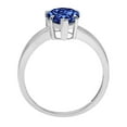 thumbnail image 2 of 1.5 ct Pear Cut Simulated Tanzanite Solitaire 14K White Gold Womens Engagement Ring, 2 of 3