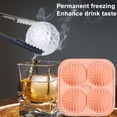 thumbnail image 3 of Ice Cube Mold Golf Ball Spherical Ice Mold Non-stick Flexible Silicone Ice Ball Maker for Home Kitchen Bar, 3 of 7