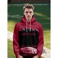 thumbnail image 2 of Men's Athletic Team Style Hoodie Double-faced knit pullover hoodie Soft and comfortable 100% polyester fabric Stylish casual sports top/sweatshirt, 2 of 6