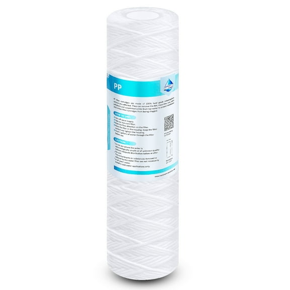 Membrane Solutions 10 Micron 10"x2.5" Sediment Water Filter Replacement Cartridge, 1 Pack