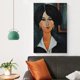 thumbnail image 4 of Cuadro impreso de Amedeo Modigliani (6) Regalos Lienzo Pintura Póster Arte de pared Impresiones de imágenes decorativas Decoración moderna 12x18 pulgadas (30x45 cm), 4 of 6