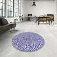 thumbnail image 4 of Ahgly Company Machine Washable Indoor Rectangle Transitional Purple Amethyst Purple Area Rugs, 2' x 4', 4 of 7