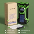 thumbnail image 3 of UMUTOO Emergency Radio Solar Hand Crank NOAA Weather Phone Charger, Green, 3 of 10