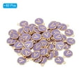 thumbnail image 3 of Uxcell Letter Charm A, 60Pcs Double Sided Alphabet Initial Charm Pendants Beads Purple, 3 of 6