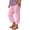 Pink, variant on CPNG Girls Daily Casual Baggy Solid Color Pants Teen Girls Straight Soft Pants Loose Pockets Elastic Waist Pants(Khaki,4-5 Years)