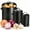 Black Three-piece Bedding Set + Storage Bag, variant on HRWGMUKVBG 3-Piece Metal Vegetable Storage Container Set with Lids - Breathable Potato, Onion, and Garlic Holder Bin with Ventilation Holes for Kitchen Pantry Organization,Black