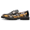 thumbnail image 4 of Women's Penny Loafers Plaid Lug Sole Sparkly Rhinestones Pearl Slip on Memory Foam, 4 of 7
