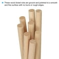 thumbnail image 3 of Unique Bargains 5/16 x 4 Inch Dowel Rods Wood Sticks Unfinished Wooden Dowel Rods Round Dowels Sticks 50 Pcs, 3 of 6