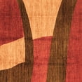 thumbnail image 1 of Ahgly Company Indoor Square Abstract Orange Modern Area Rugs, 8' Square, 1 of 4