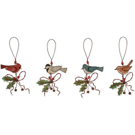 Bird Christmas Tree Ornament (Set of 4)