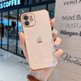 thumbnail image 1 of 6D Borde Recto Galvanizado Suave Funda A Prueba De Golpes Para Teléfono iPhone 11 12 13 14 pro max x xr 7 8 plus, 1 of 4