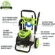 thumbnail image 2 of Hidrolavadora eléctrica Greenworks TruBrushless de 2300 PSI (2,3 GPM), manguera de 25 pies, varilla de conexión rápida, jabón de 15, 24 y 40 grados y boquilla turbo., 2 of 5