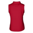thumbnail image 3 of Women's Cutter & Buck  Red Sacramento River Cats Forge DryTec Stretch Sleeveless Polo, 3 of 3