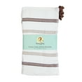 thumbnail image 3 of Sloppy Chef Bulk Case of 144 Kitchen Dishcloths (13x13), Cotton, Tan & Brown Stripes, 3 of 5