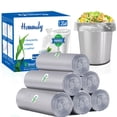 thumbnail image 1 of Bolsas de basura Hommaly de 4,5 a 6 litros, 1,2 galones, 300 unidades, color gris, 1 of 6