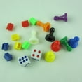 thumbnail image 4 of MasteelfCA 64pcs Plastic Chessman 8 Color Board Game Replacement Chess Pieces Accessories, 4 of 7