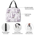 thumbnail image 4 of Easygdp Lavender Flowers Bolsa Térmica Premium - Tela Oxford Impermeable, Gran Capacidad, Bolsillo Frontal, Unisex para Trabajo, Escuela, Actividades al Aire Libre y Picnics, 4 of 8
