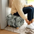 thumbnail image 3 of TSOVTHRID Pixel Camouflage Pattern Ottoman Cover Square Soft Stretch Slipcover for Square Ottomans, Anti-Slip Footstool Cover with Elastic Bottom, Machine Washable, 3 of 7