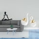 thumbnail image 2 of Figura de escritorio,Escultura abstracta de pensador para decoración de oficina y hogar.,estatua de cisne,Estatuas y figuras de cisnes de cerámica modernas Esculturas,Escultura de animales, 2 of 8