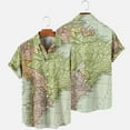 thumbnail image 4 of Frostluinai Mens T-shirts Plus Size Shirts Floral Hawaiian Shirts Short Sleeve Button Down Beach Shirts, 4 of 5