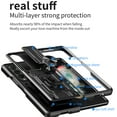 thumbnail image 6 of Allytech Phone Case for Samsung Galaxy Z Fold7, Military Grade Shockproof Ring Holder Stand Protective Slide Camera Protector Rugged Hybrid TPU PC Back Cover for Women Men,Blue, 6 of 11
