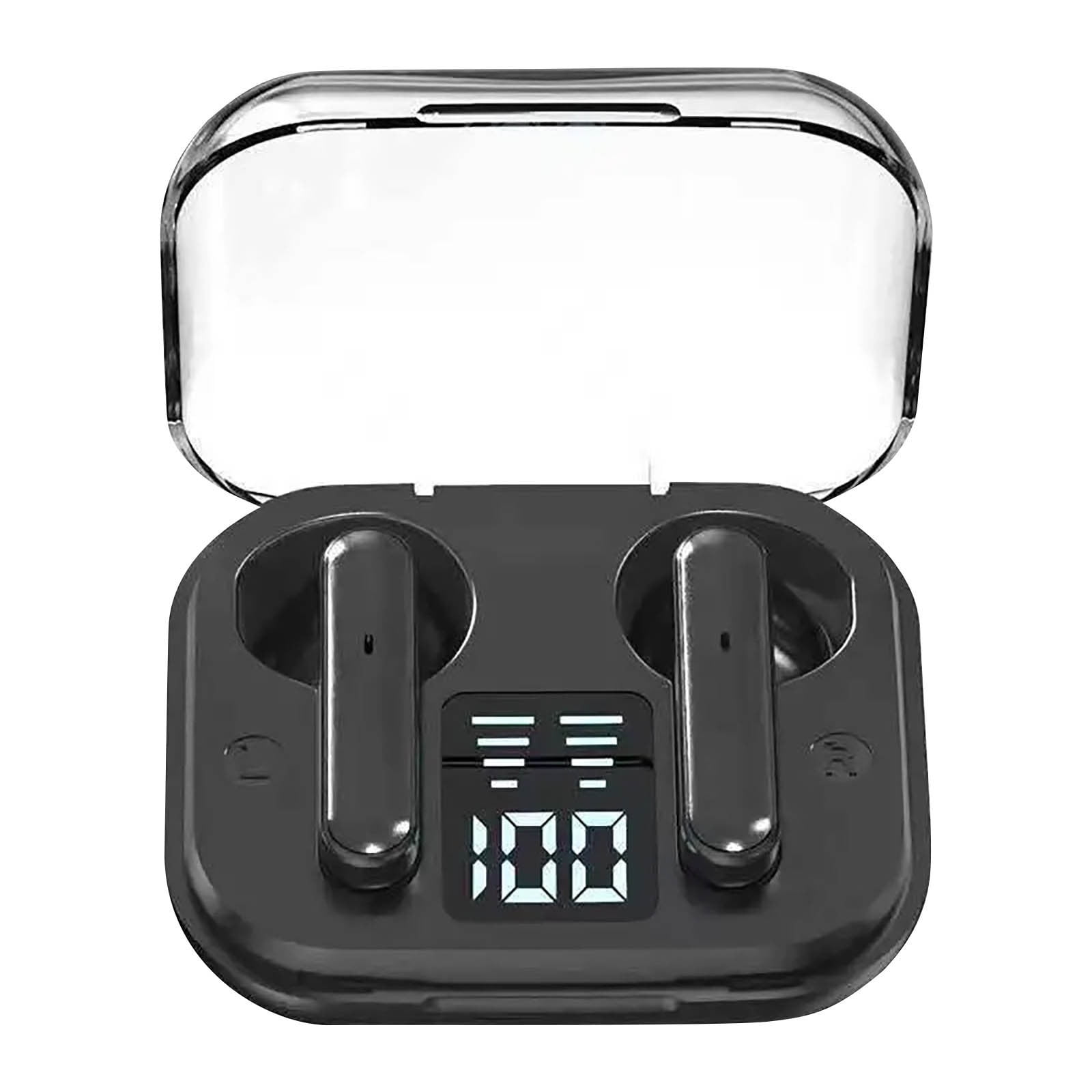 1 dollar items only Wireless Earbuds, Sports Bluetooth Headphones, 75Hrs Playtime Ear Buds with LED Power Display, Noise Canceling Headset, IPX7 Waterproof Earphones for Workout/Running