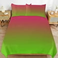 thumbnail image 6 of 3 Pcs Soft Bedding Set, Includes 1 Duvet Cover with Zipper And 2 Pillow Shams,Pink Green Gradient King(102"×90"), 6 of 8