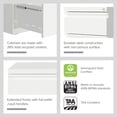 thumbnail image 5 of Hirsh 20" Deep Mobile File Cabinet 2 Drawer with XL Backpack Drawer, Letter Width, White, 5 of 16