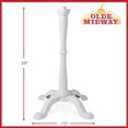 thumbnail image 3 of Olde Midway Gumball Machine with Stand for 15" Antique-Style Candy Dispensers - White, 3 of 7