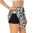 thumbnail image 2 of Disketp Cute Butterfly Print Women's Shorts Workout Shorts for Athletic Gym Running Shorts with Phone Pockets X-Large, 2 of 8