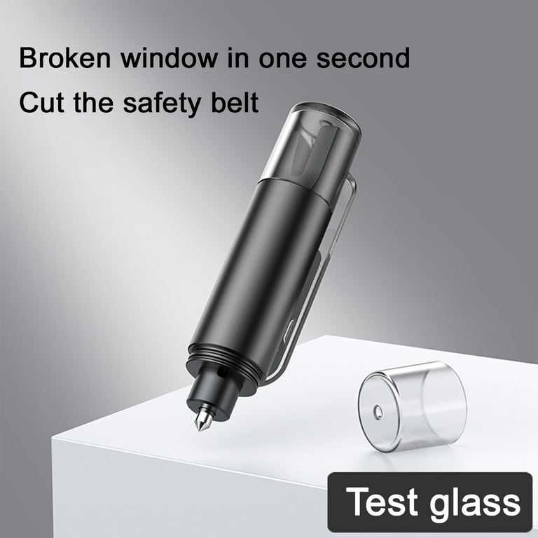 2in1 Emergency Escape Hammer Car Window Breaker Break Crystals And