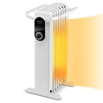 thumbnail image 2 of Costway Calentador Eléctrico 1500W de Aceite con 3 Ajustes de Calor hasta 137° Protección contra Sobrecalentamiento y Vuelco Silencioso Blanco, 2 of 9
