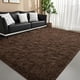 thumbnail image 2 of Alfombra DweIke Peluche Suave y Esponjosa Marrón Oscuro 152x244 cm 202x, 2 of 8