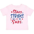 thumbnail image 3 of Inktastic 4th of July Stars Stripes and Sass Blue and Red Stars Girls Toddler T-Shirt, 3 of 5