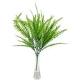 thumbnail image 4 of 1 Bundles Artificial Boston Fern Realistic Plastic Plants Bushes UV Resistant Fake Shrubs Lifelike Faux Greenery for Outdoor Planters Indoor Home Garden Office Mother’s Day Decor(Green，14.9”), 4 of 8