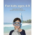 thumbnail image 3 of Reef Tourer Youth Single-Window Mask & Snorkel Set for Kids Ages 4-9, Clear Blue, 3 of 7