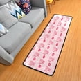 thumbnail image 3 of SKYSONIC 2'X6' Pink Valentine Lips Runner Rug with Rubber Backing, Kiss Me Non Slip Entryway Rug Runner Washable Soft Area Rug Carpet for Hallway Bedroom Kitchen Decor, 3 of 6